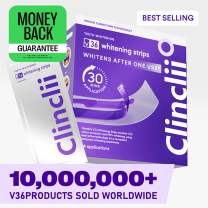 ✨Clinclii™ V36 Whitening Strips – Professional Teeth Whitening at Home(UPGRADED VERSION)